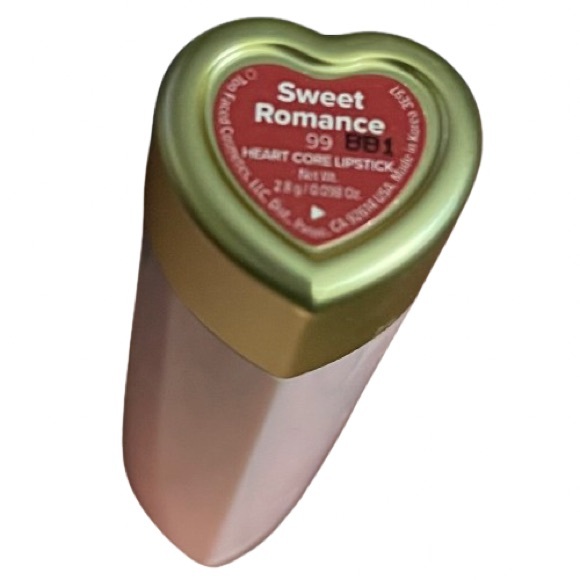 NEW Too Faced Too Femme Heart Core Lipstick Shade Sweet Romance - Picture 5 of 13